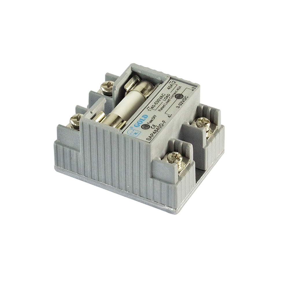 GOLD固特电气 SAP48D-F 自带保险丝 卧式 交流固态继电器